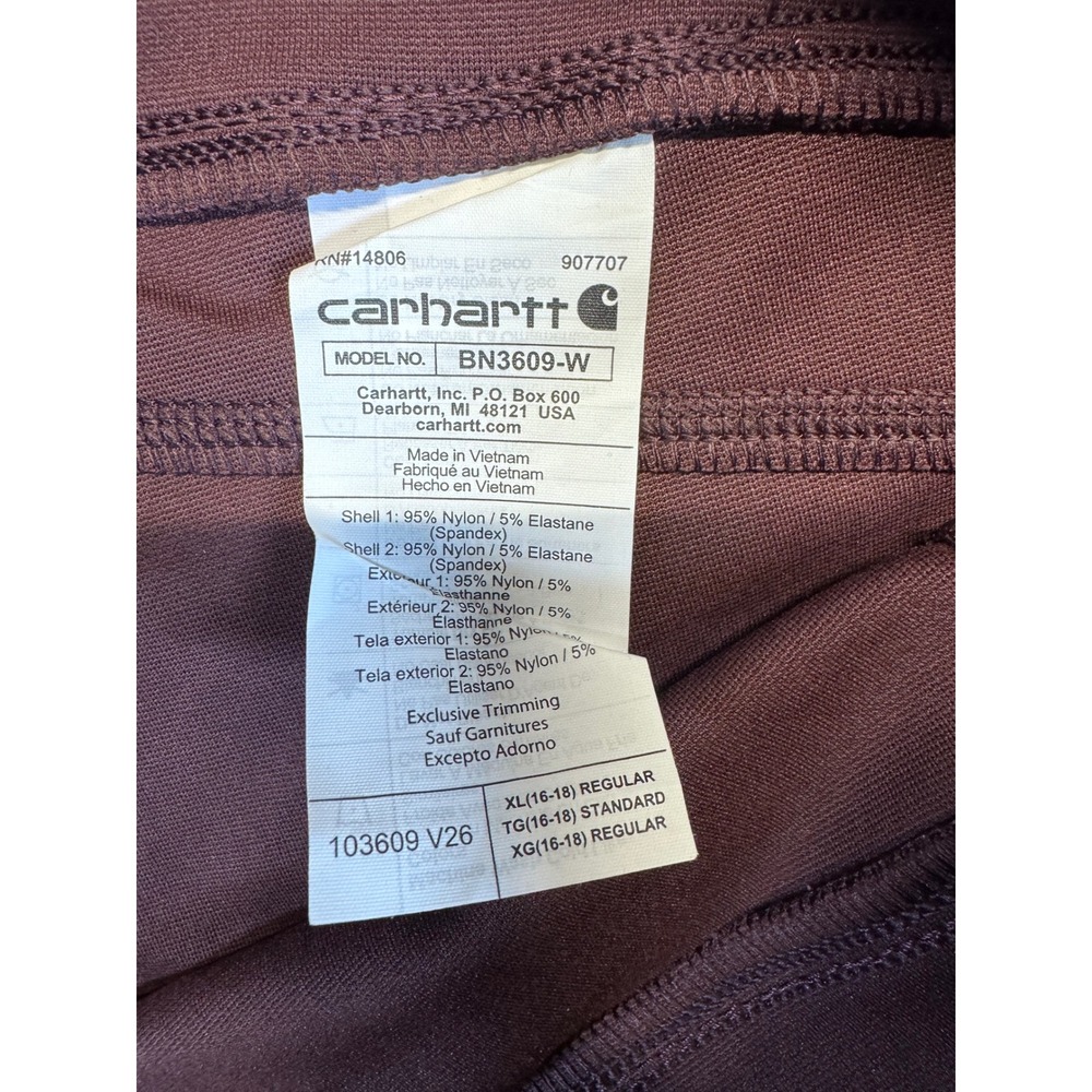Carhartt BN3609W Women's XL Fitted Work Utility Cargo Leggings - Picture 7 of 13